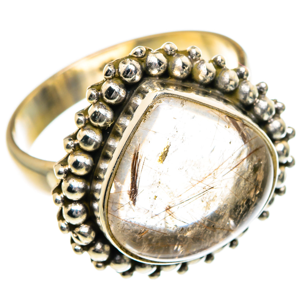 Rutilated Quartz Rings handcrafted by Anasilvercos - RING83921