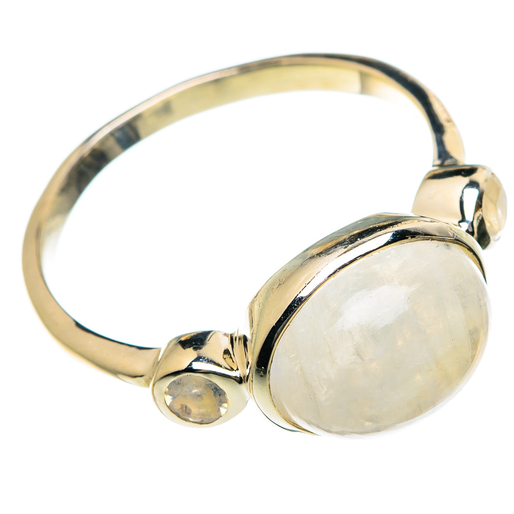 Rainbow Moonstone Rings handcrafted by Anasilvercos - RING83926