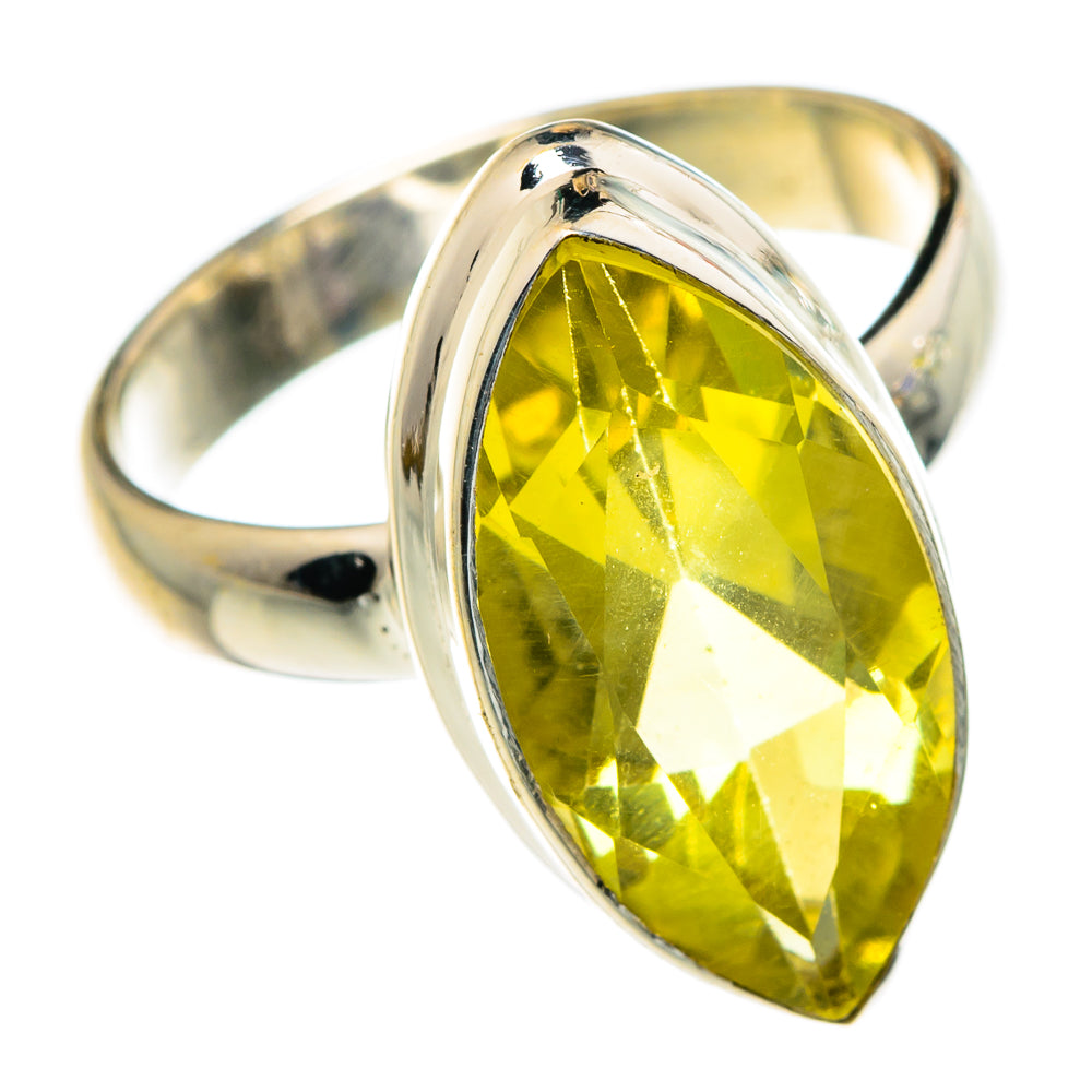 Lemon Quartz Rings handcrafted by Anasilvercos - RING83930