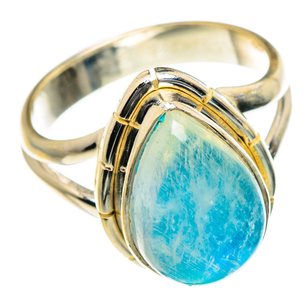 Rainbow Moonstone Rings handcrafted by Anasilvercos - RING83940