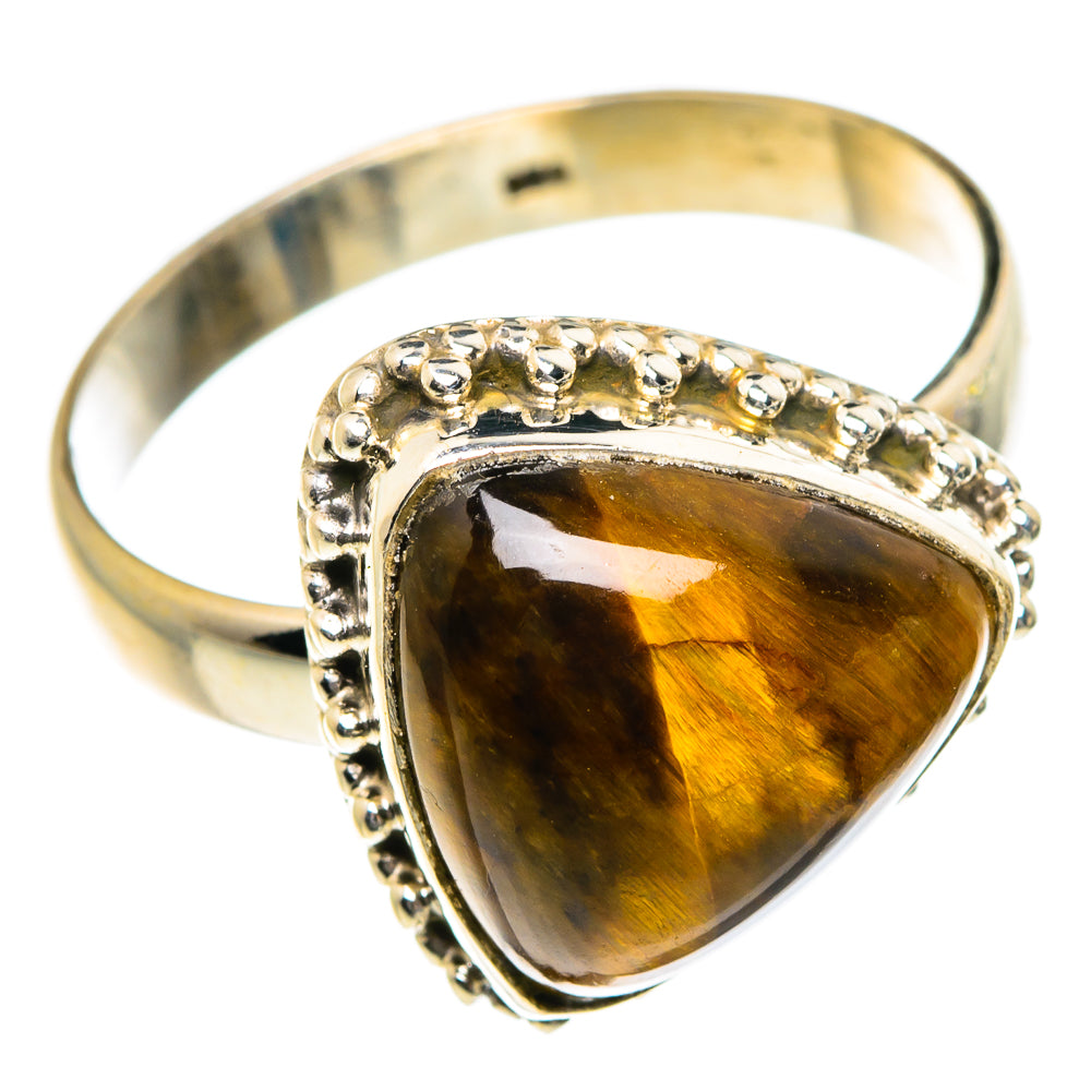 Tiger Eye Rings handcrafted by Anasilvercos - RING83944