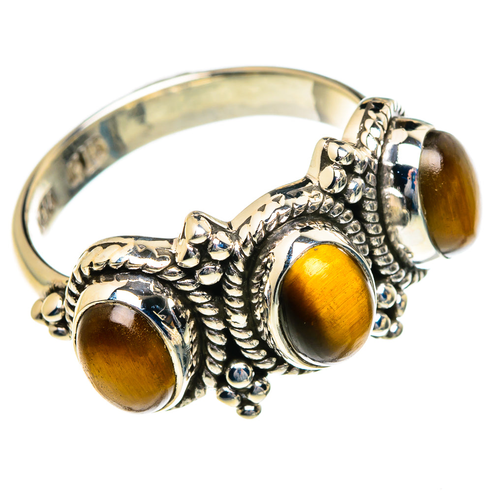 Tiger Eye Rings handcrafted by Anasilvercos - RING83946