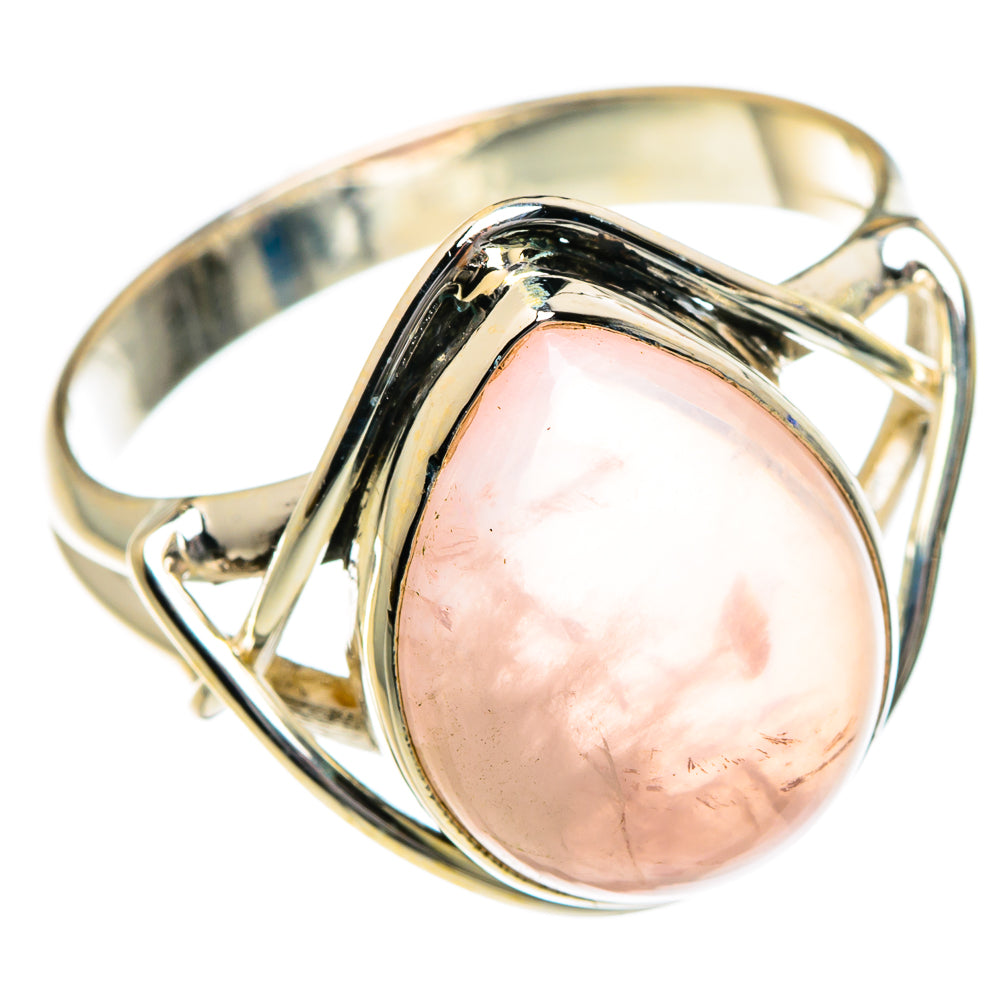 Rose Quartz Rings handcrafted by Anasilvercos - RING83951