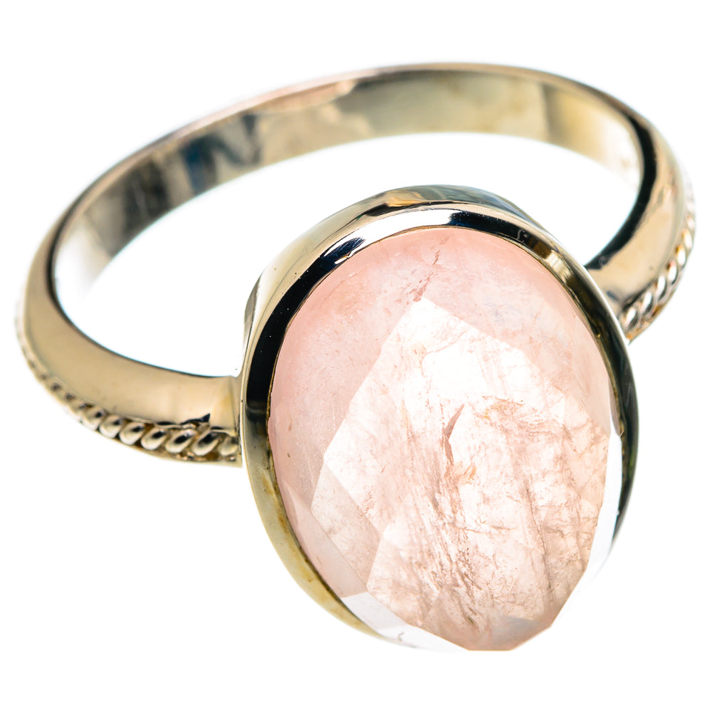 Rose Quartz Rings handcrafted by Anasilvercos - RING83953