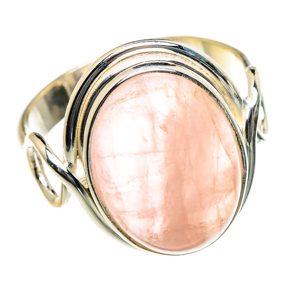Rose Quartz Rings handcrafted by Anasilvercos - RING83954