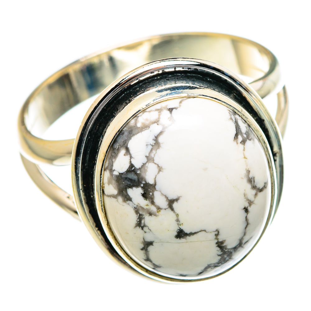 Howlite Rings handcrafted by Anasilvercos - RING83964