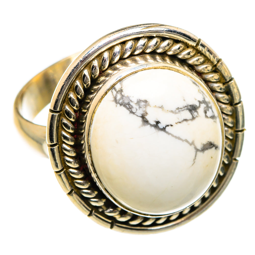 Howlite Rings handcrafted by Anasilvercos - RING83965