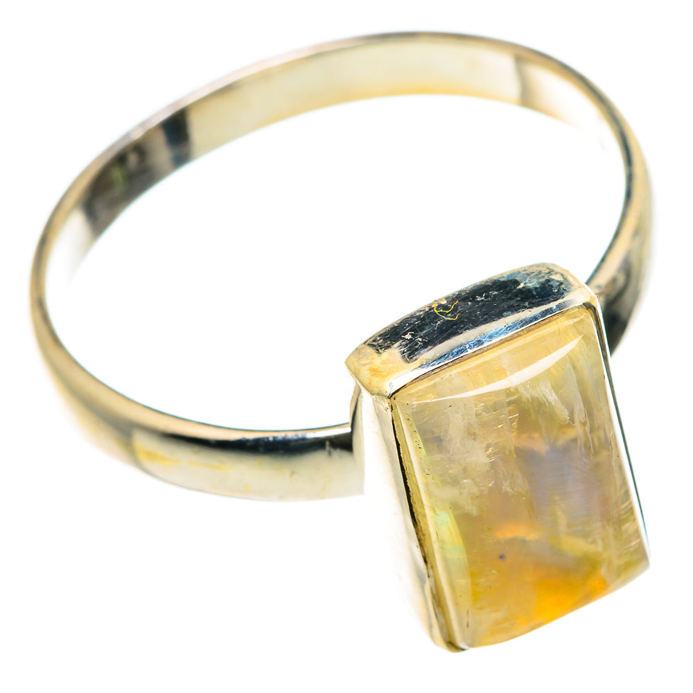 Yellow Moonstone Rings handcrafted by Anasilvercos - RING83969 - Photo 2