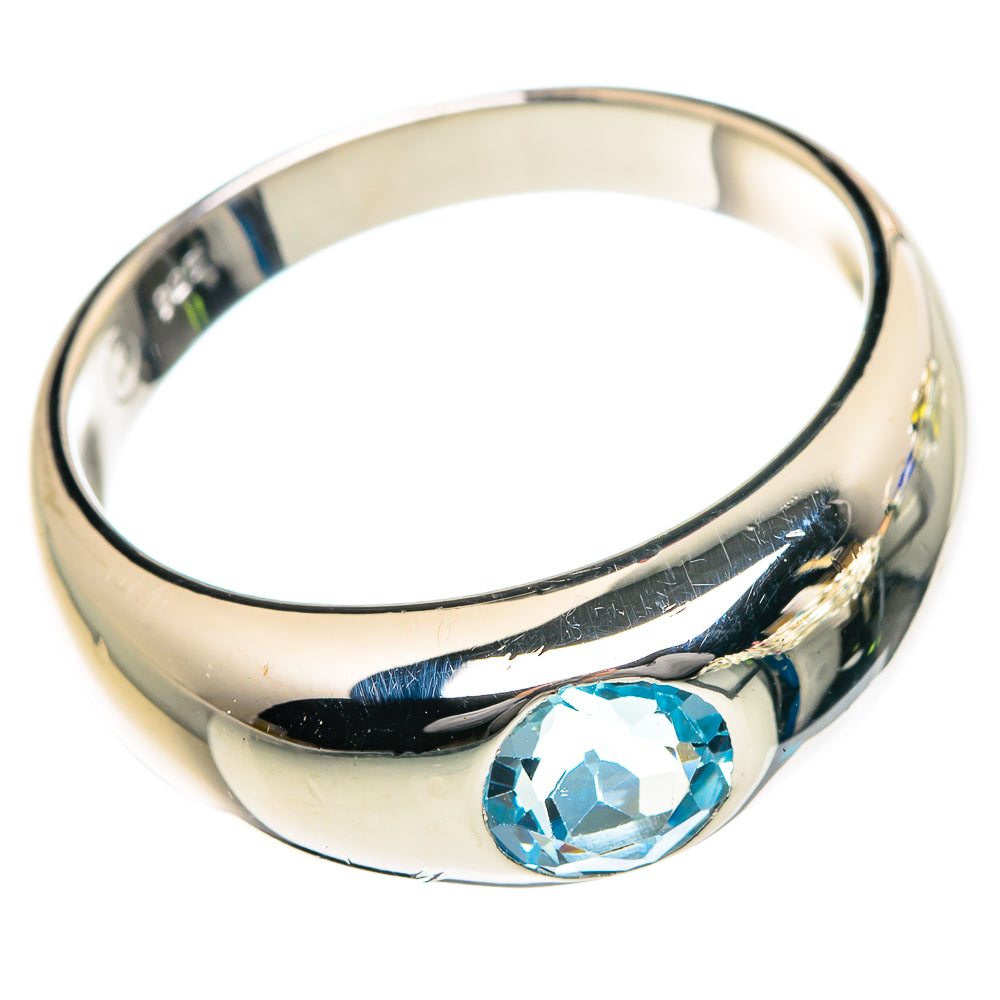 Blue Topaz Rings handcrafted by Anasilvercos - RING83976