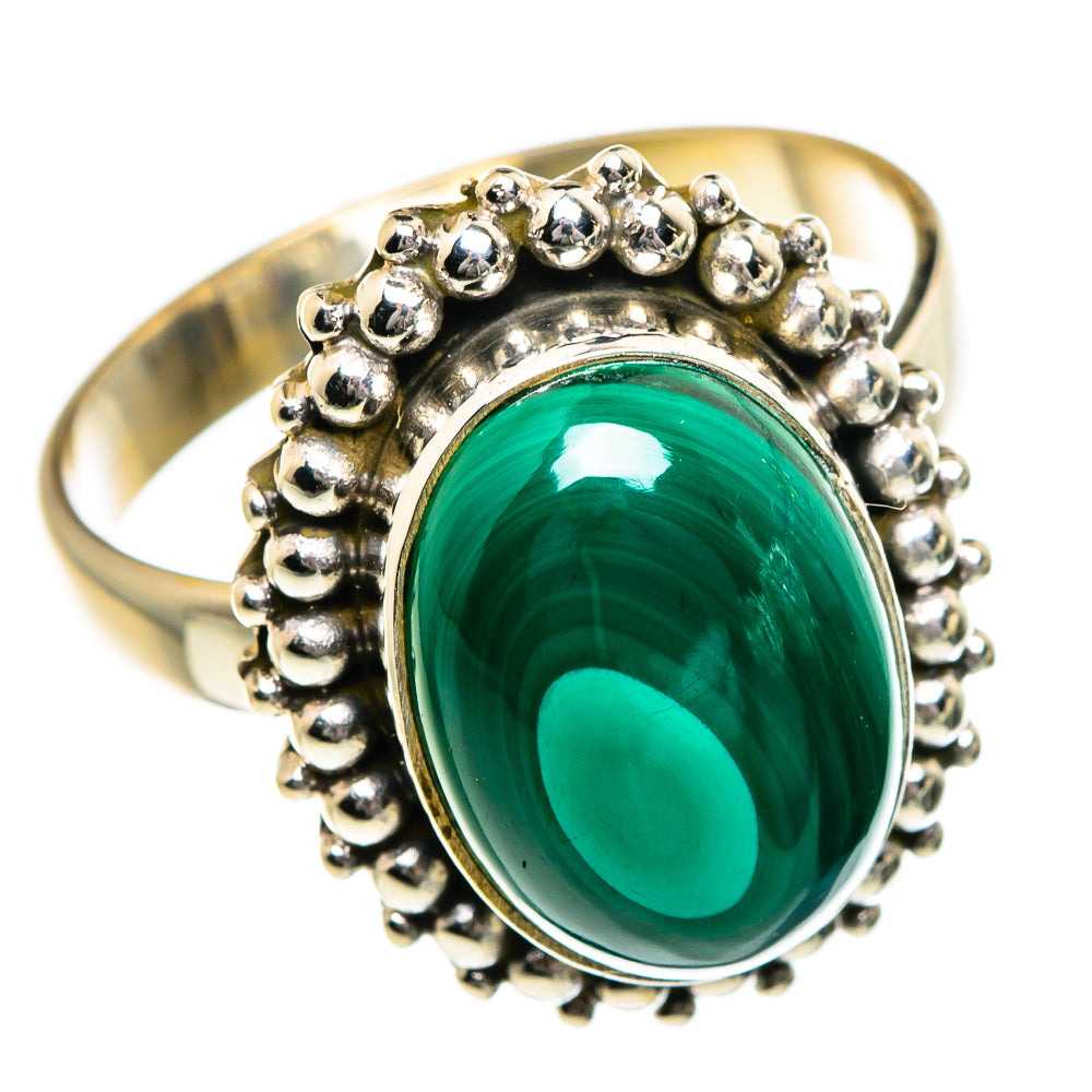 Malachite Rings handcrafted by Anasilvercos - RING83979
