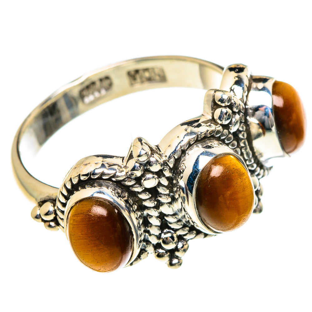 Tiger Eye Rings handcrafted by Anasilvercos - RING83984 - Photo 2