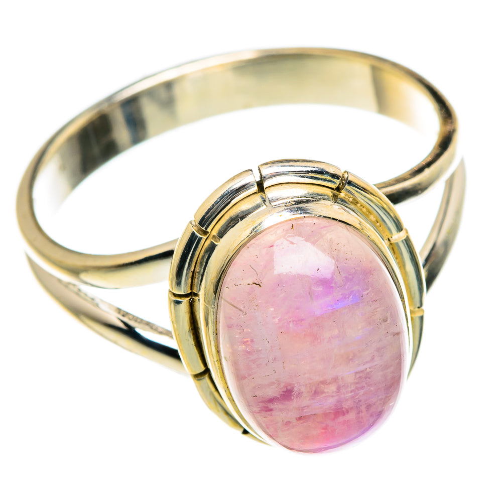 Pink Moonstone Rings handcrafted by Anasilvercos - RING83993