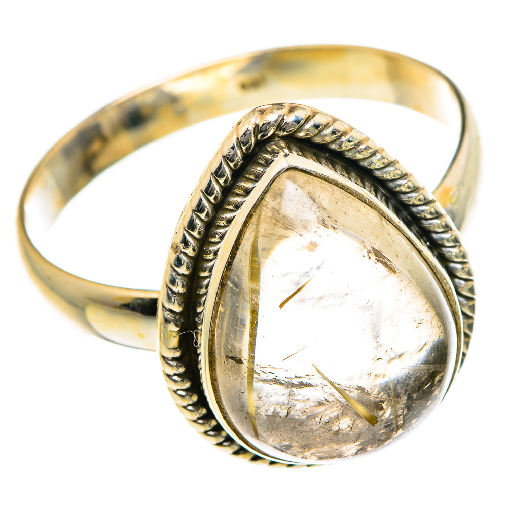 Rutilated Quartz Rings handcrafted by Anasilvercos - RING83997