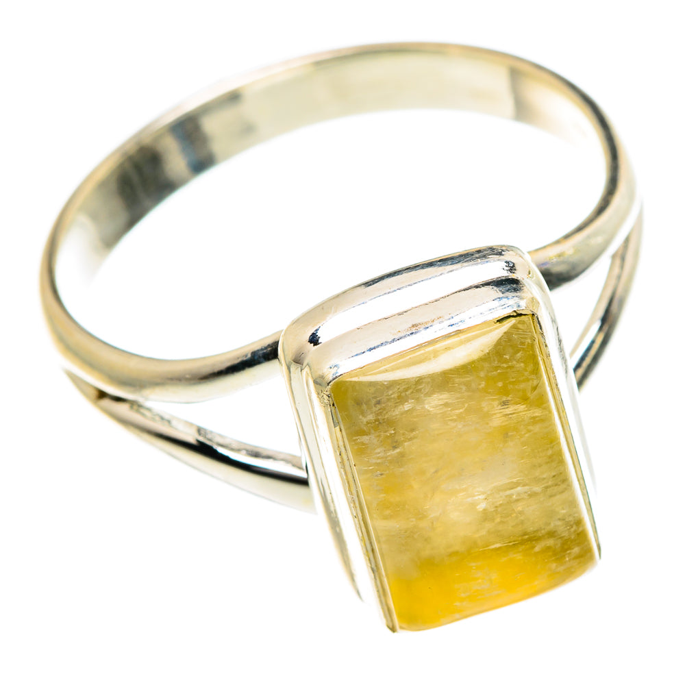 Yellow Moonstone Rings handcrafted by Anasilvercos - RING84008 - Photo 2