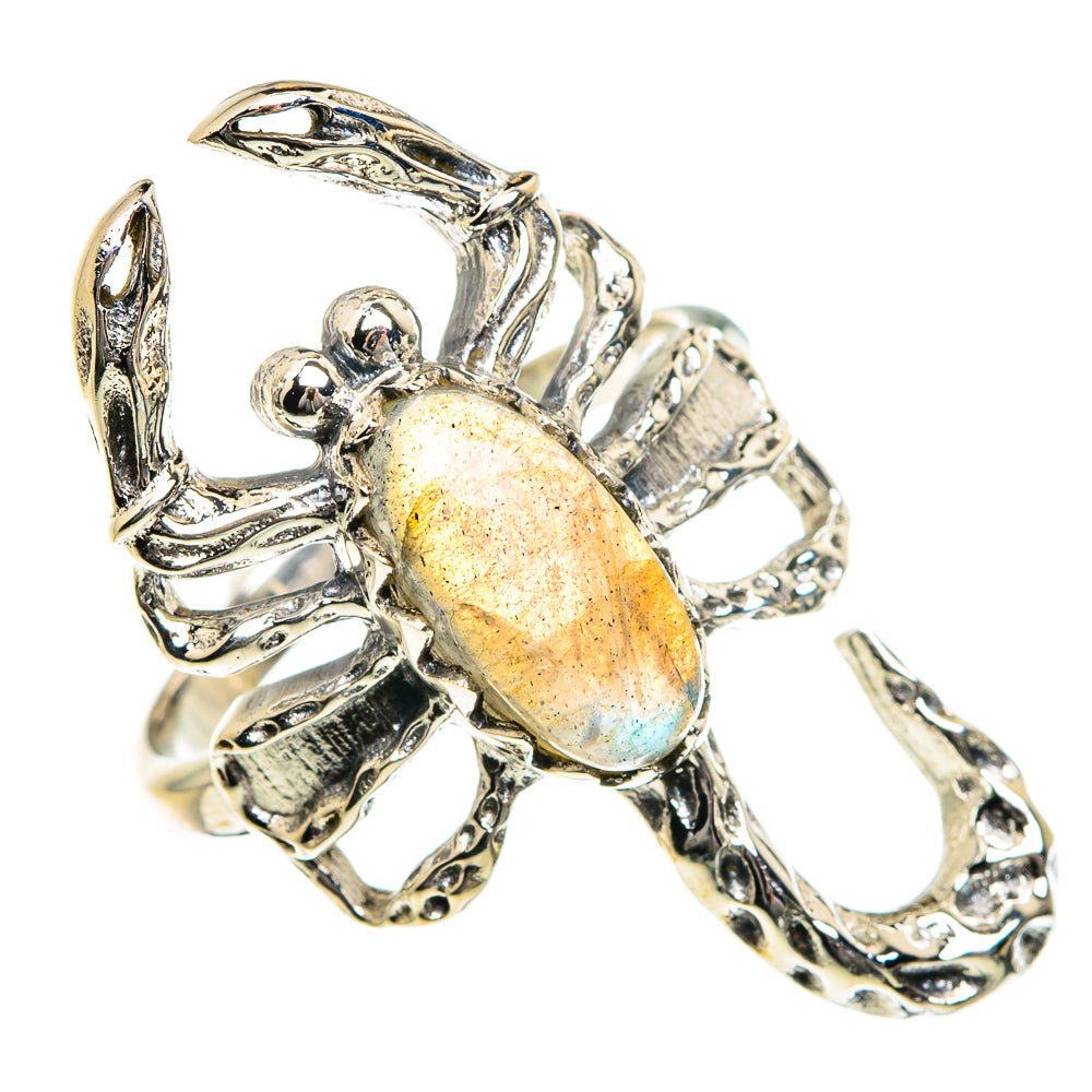 Labradorite Rings handcrafted by Anasilvercos - RING84016