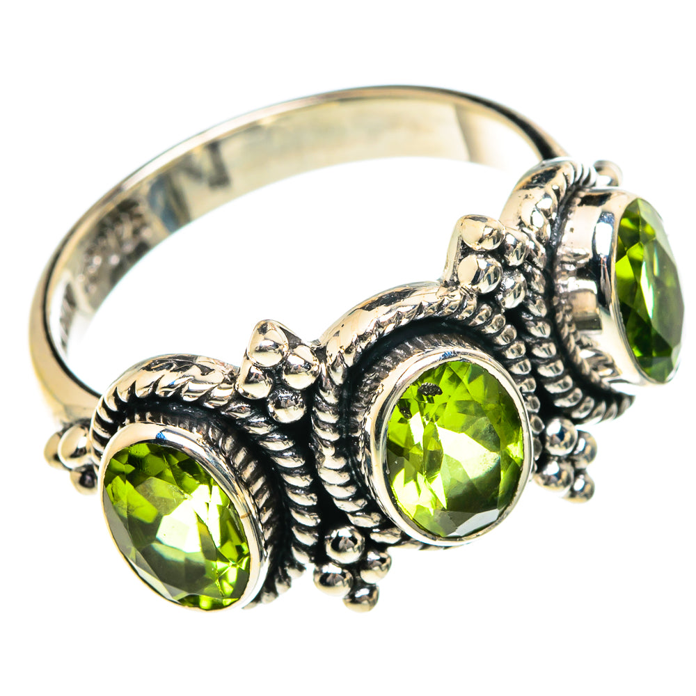 Peridot Rings handcrafted by Anasilvercos - RING84018