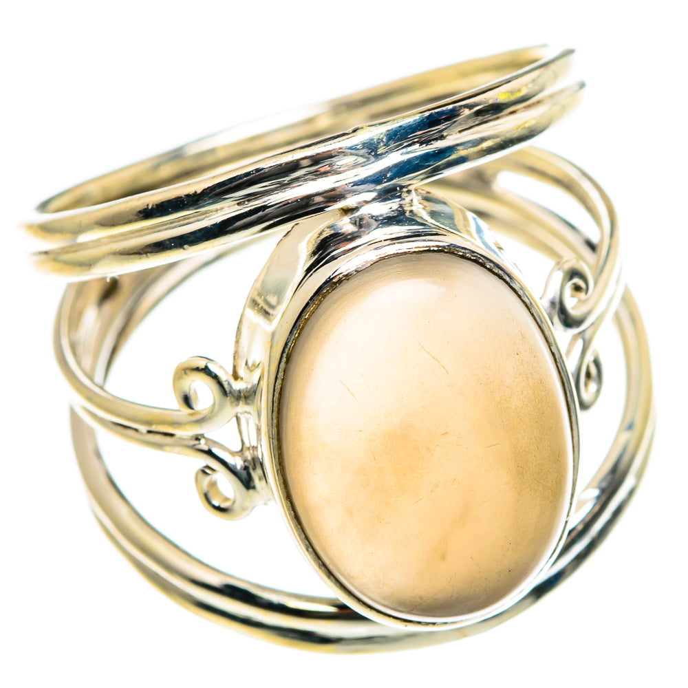 Chocolate Moonstone Rings handcrafted by Anasilvercos - RING84020