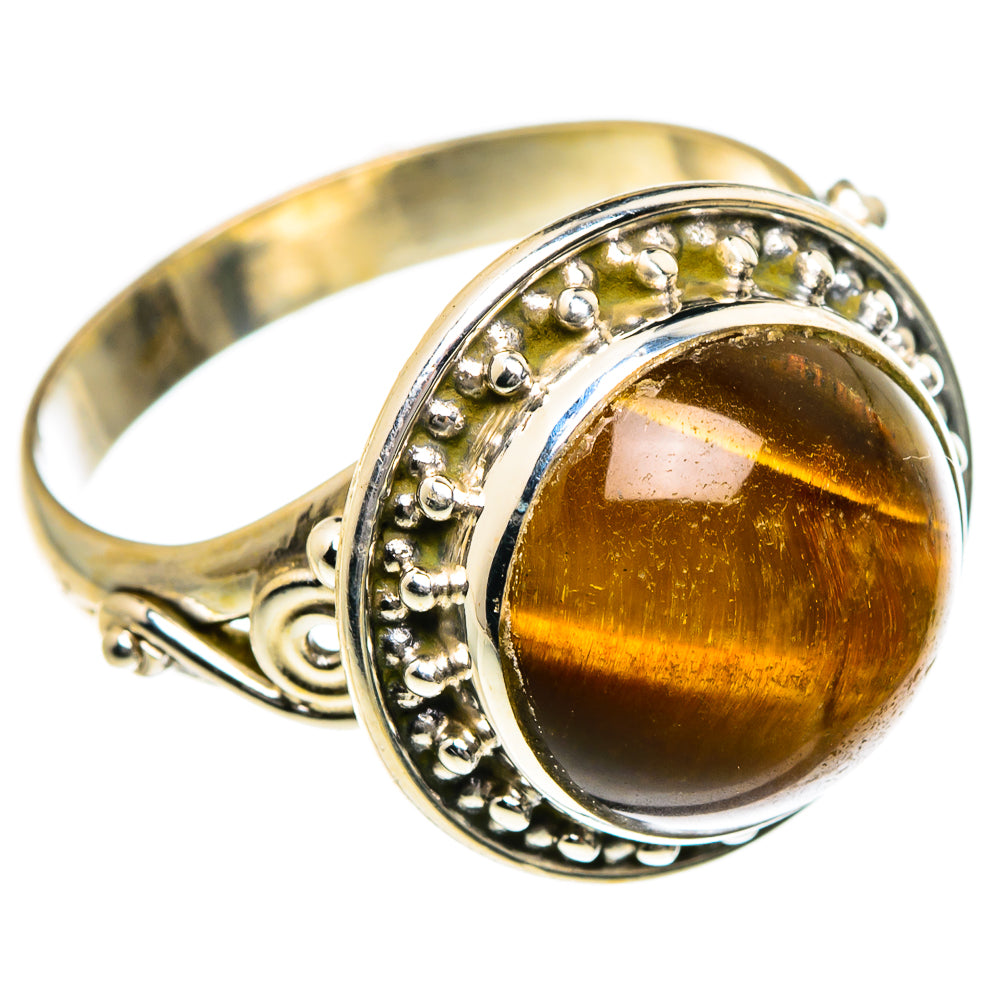 Tiger Eye Rings handcrafted by Anasilvercos - RING84024