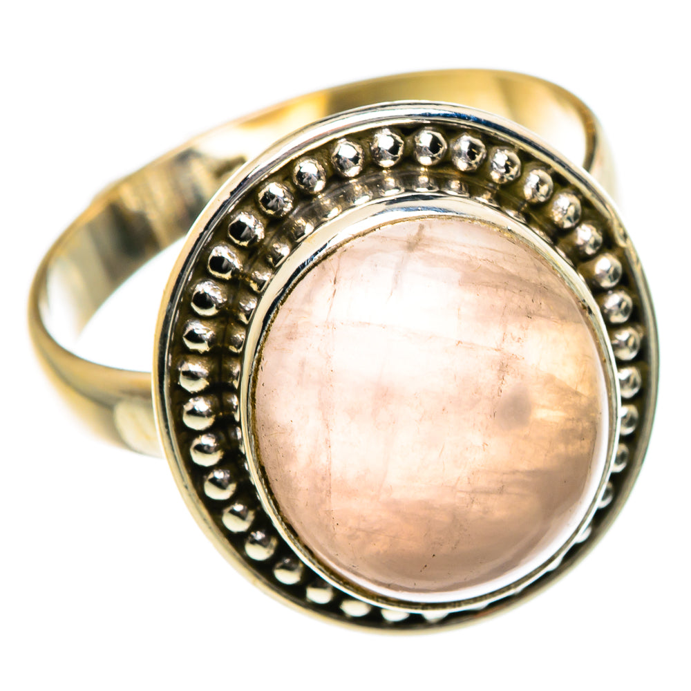 Rose Quartz Rings handcrafted by Anasilvercos - RING84032