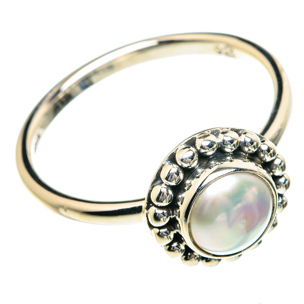 Cultured Pearl Rings handcrafted by Anasilvercos - RING84042