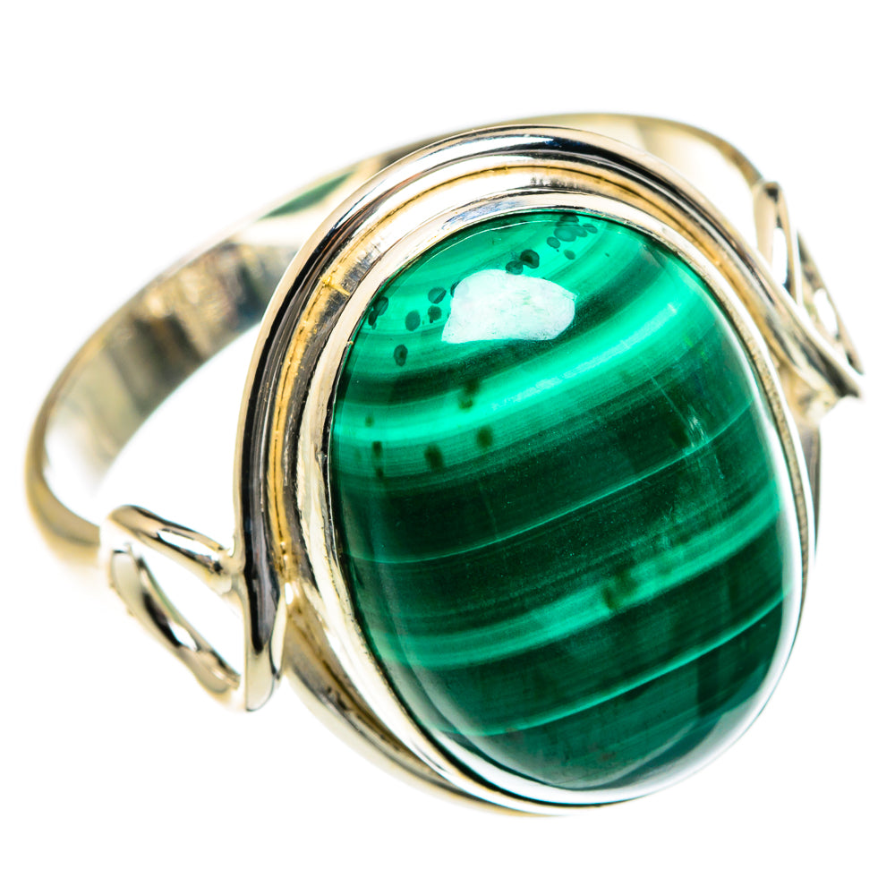 Malachite Rings handcrafted by Anasilvercos - RING84057