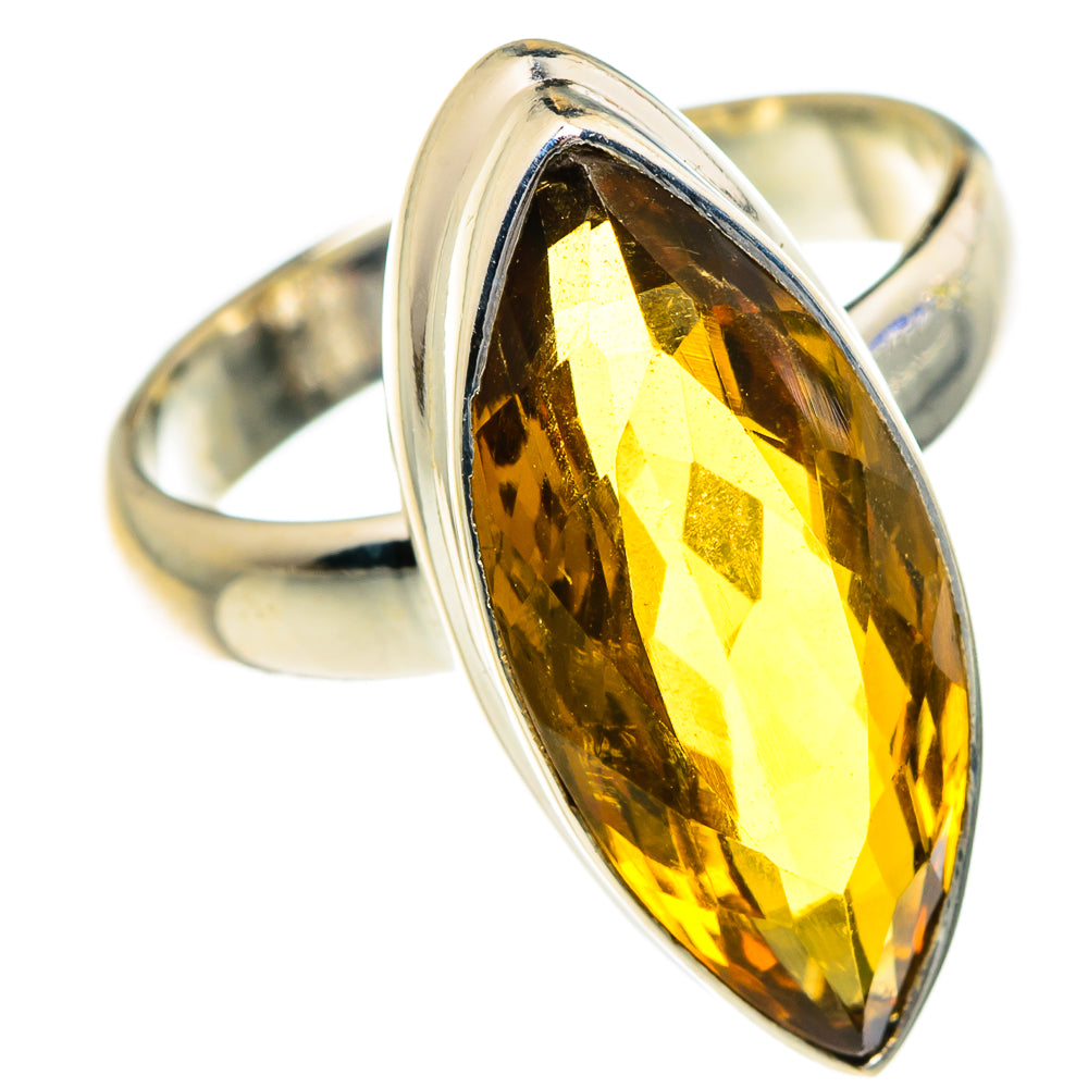 Mandarin Citrine Rings handcrafted by Anasilvercos - RING84064