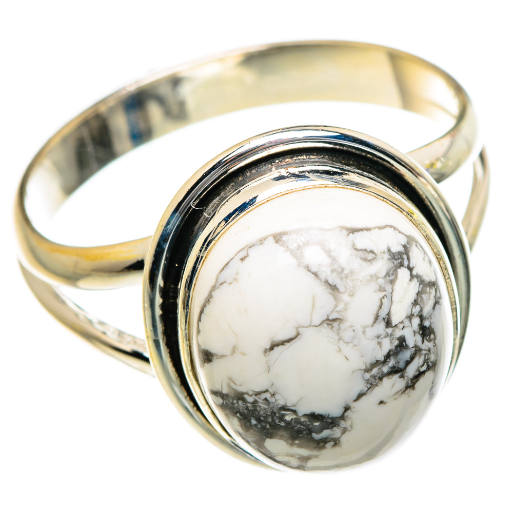 Howlite Rings handcrafted by Anasilvercos - RING84078