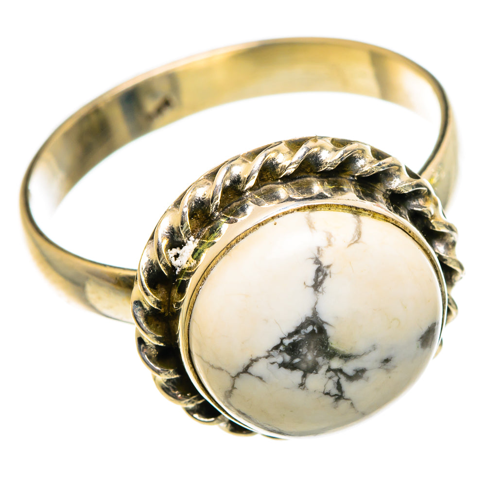 Howlite Rings handcrafted by Anasilvercos - RING84079