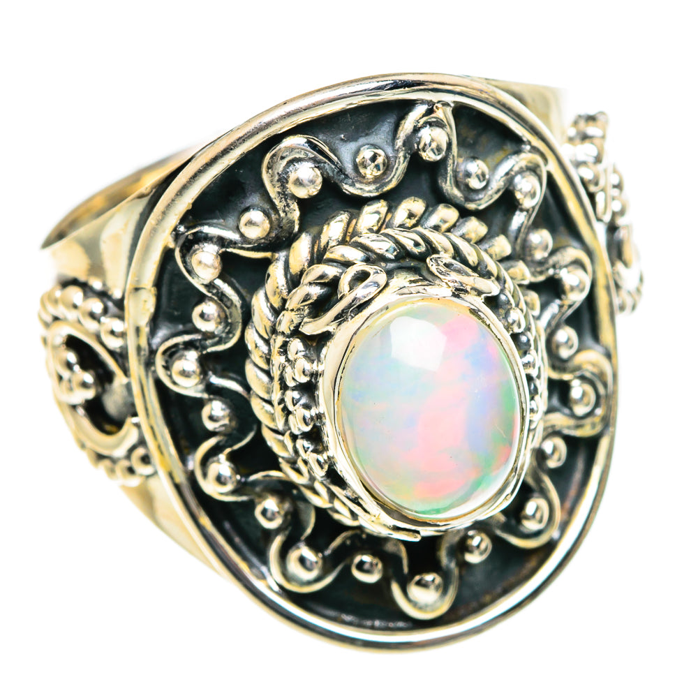 Ethiopian Opal Rings handcrafted by Anasilvercos - RING84082