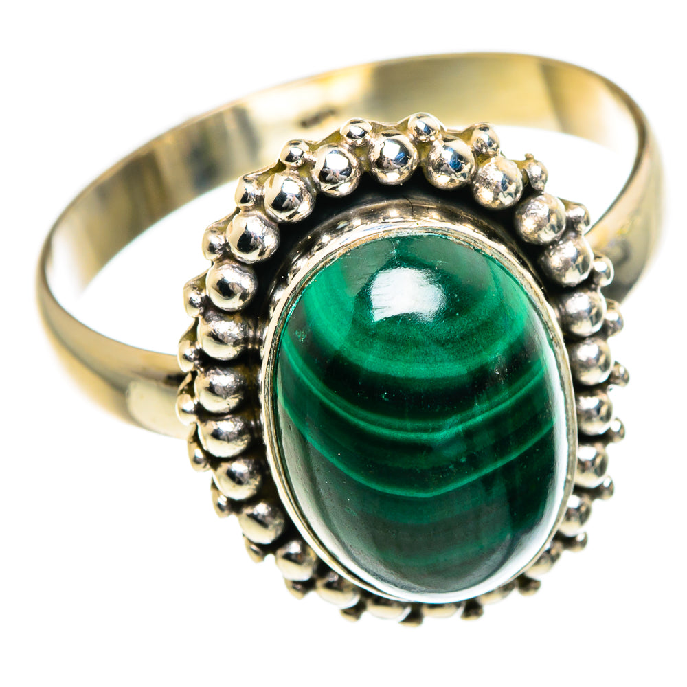 Malachite Rings handcrafted by Anasilvercos - RING84097