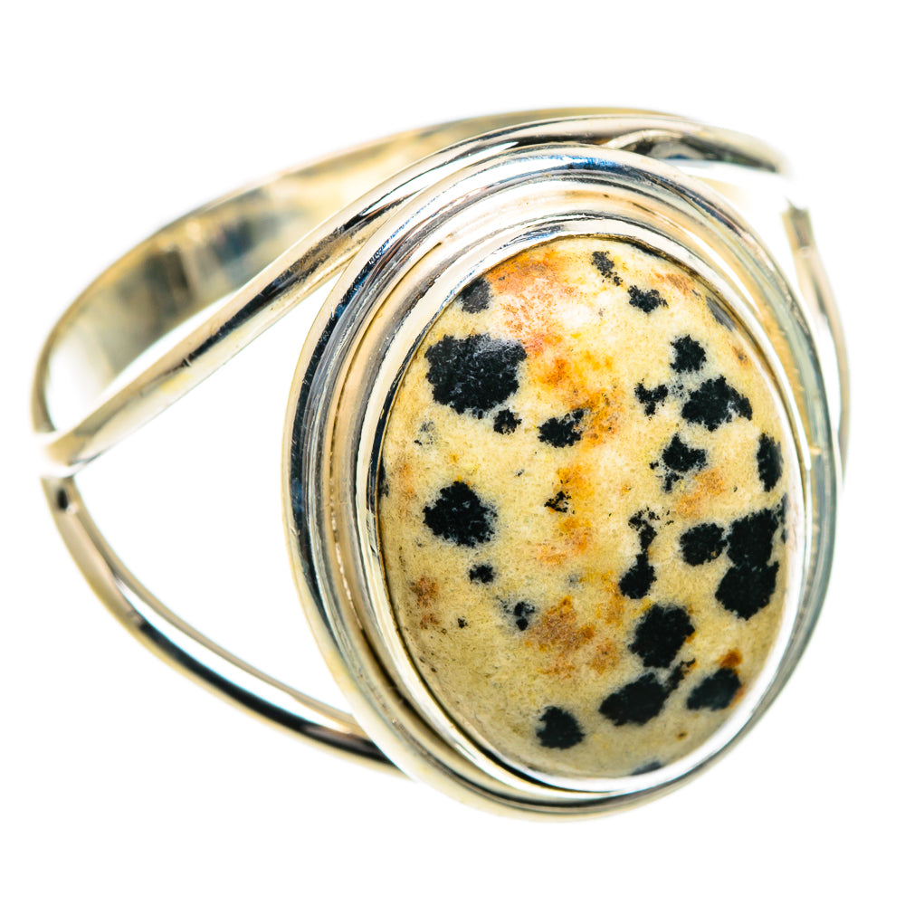 Dalmatian Jasper Rings handcrafted by Anasilvercos - RING84101