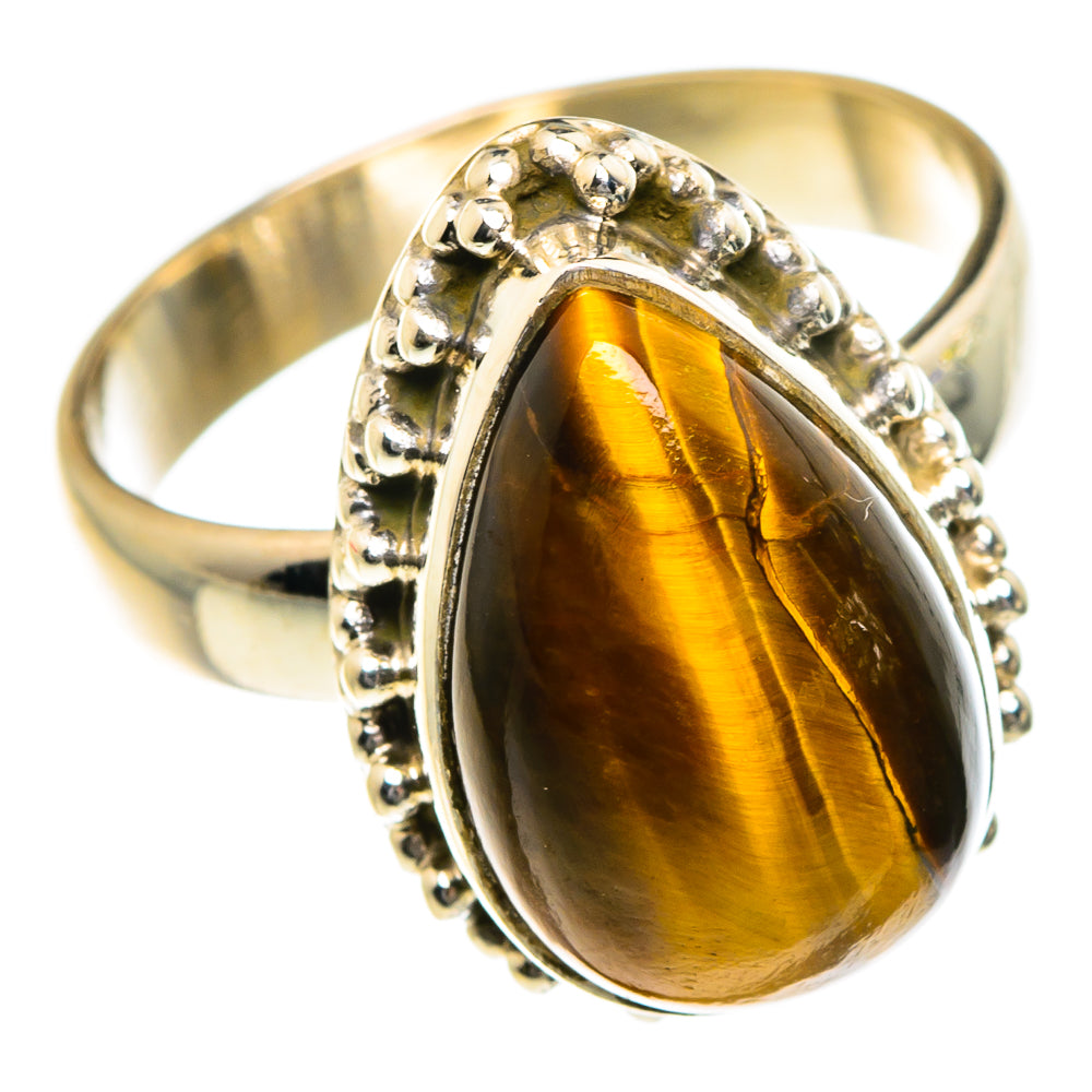 Tiger Eye Rings handcrafted by Anasilvercos - RING84102
