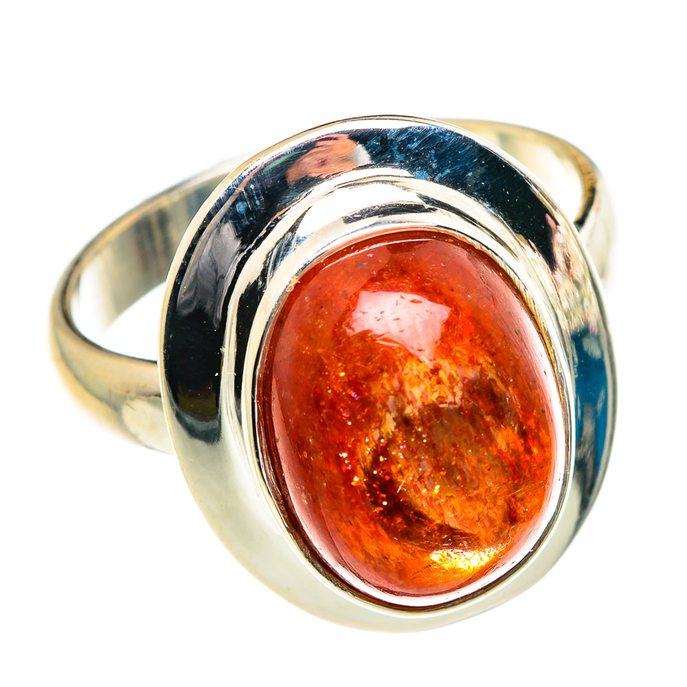 Sunstone Rings handcrafted by Anasilvercos - RING84105