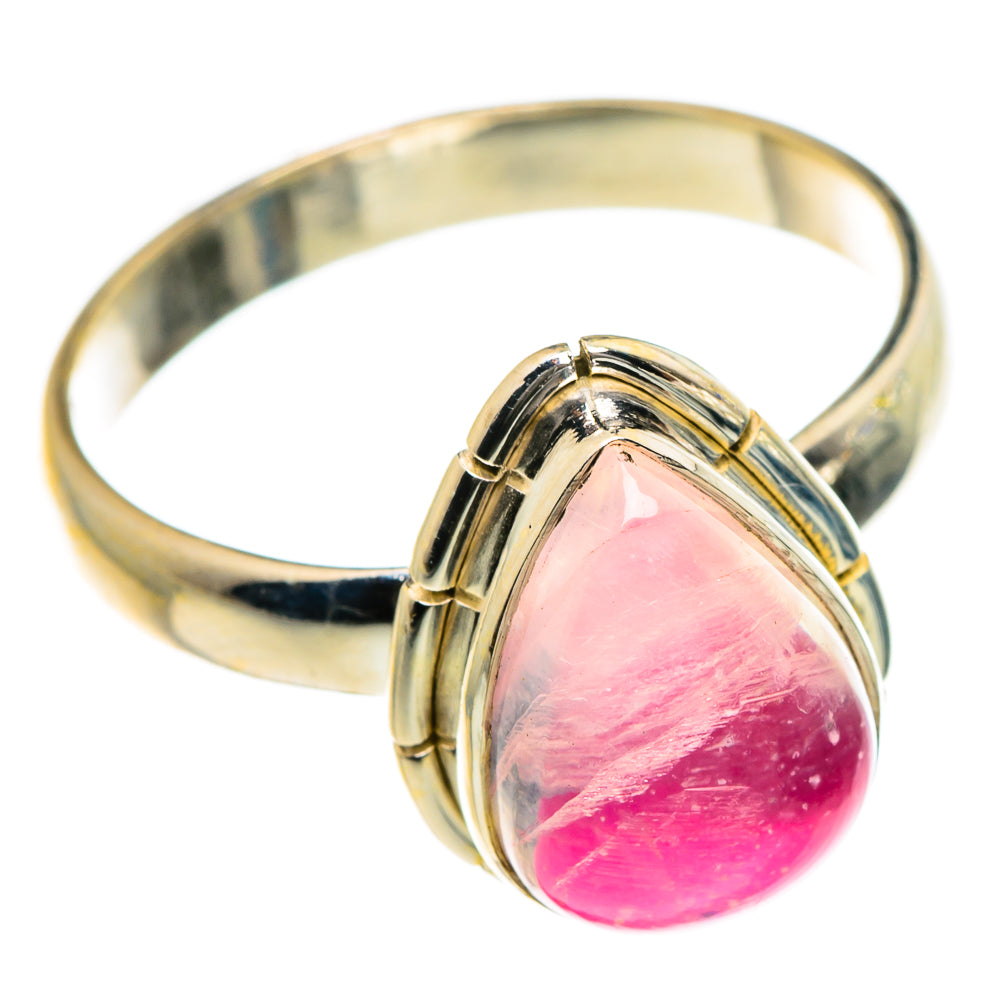 Pink Moonstone Rings handcrafted by Anasilvercos - RING84111