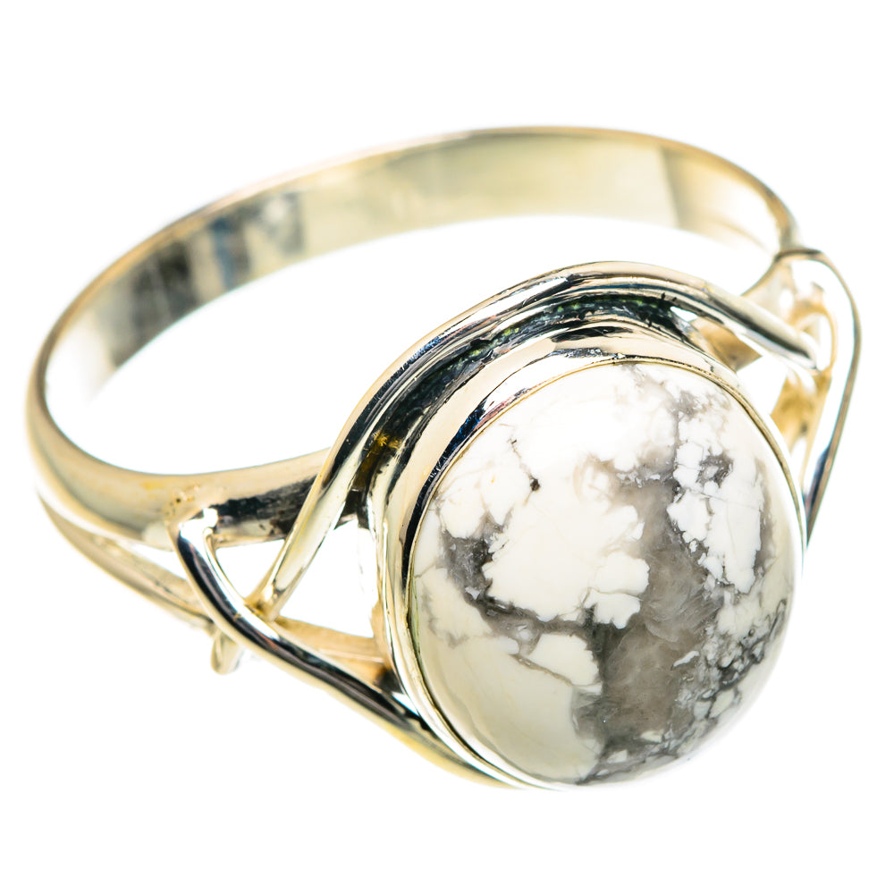 Howlite Rings handcrafted by Anasilvercos - RING84120