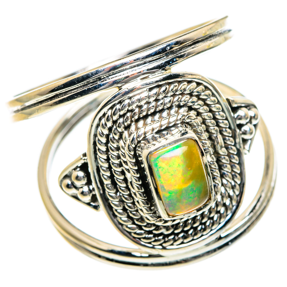 Ethiopian Opal Rings handcrafted by Anasilvercos - RING84124