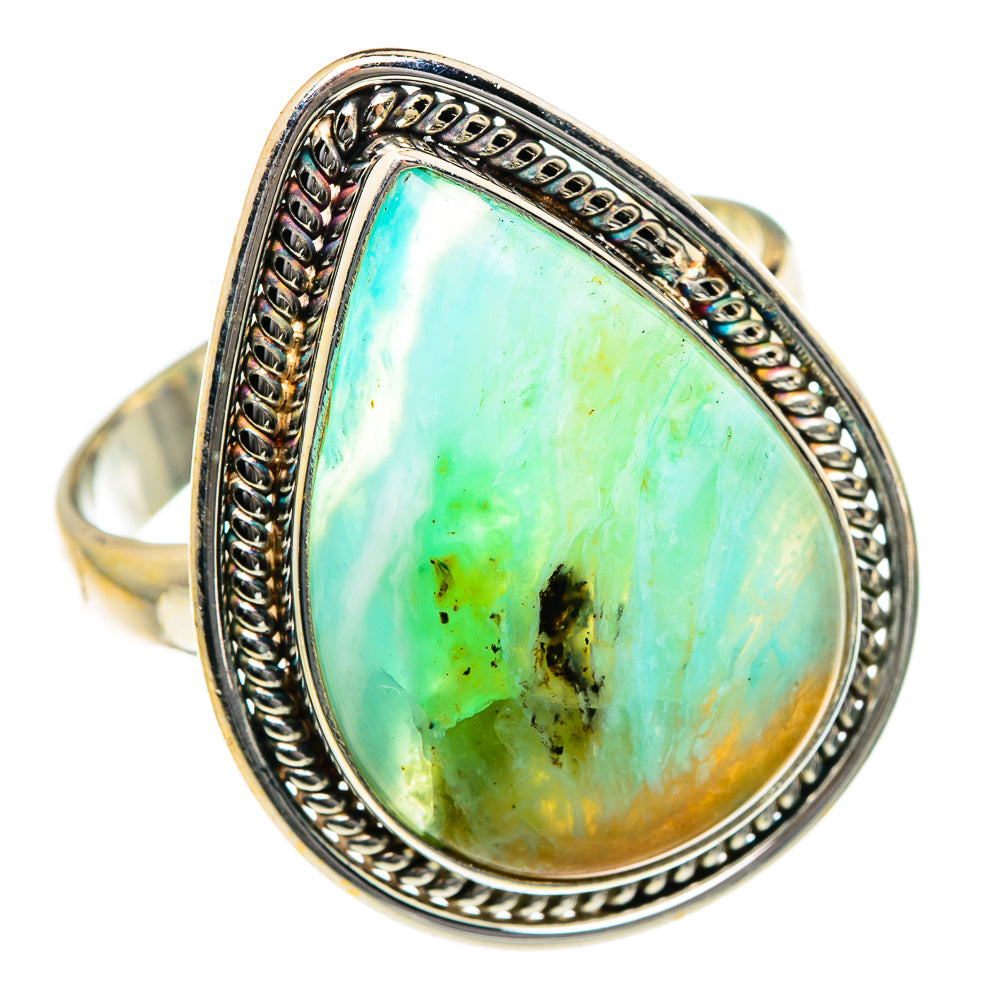 Peruvian Opal Rings handcrafted by Anasilvercos - RING84131