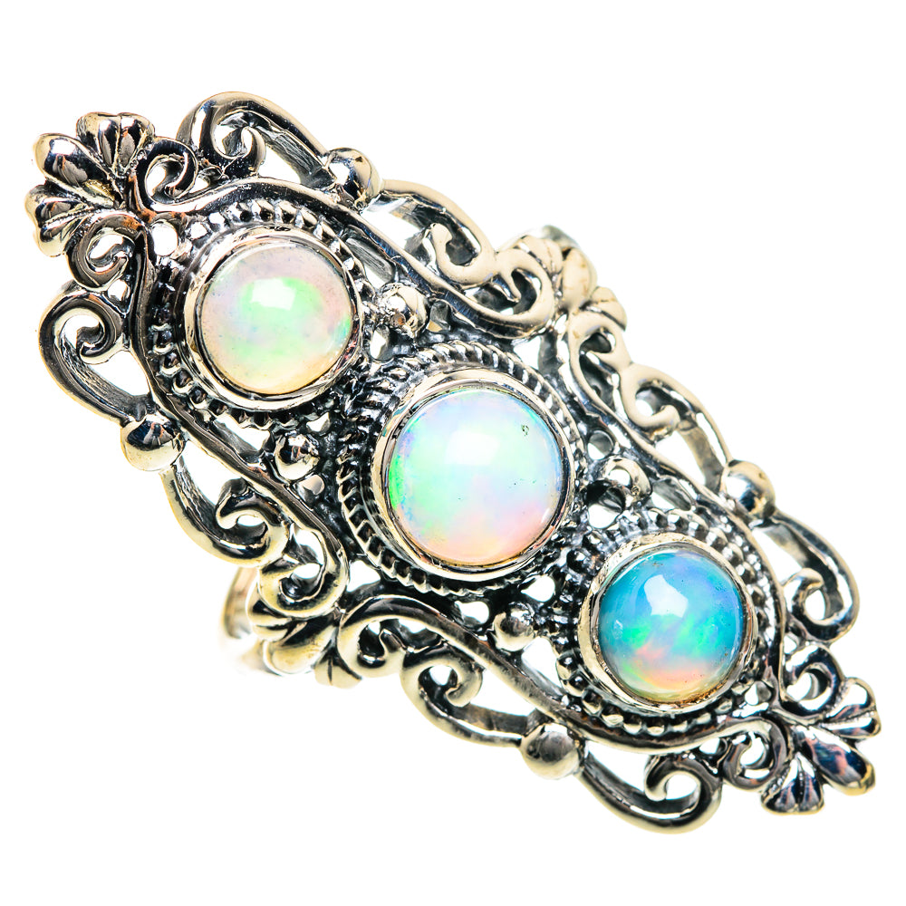 Ethiopian Opal Rings handcrafted by Anasilvercos - RING84146