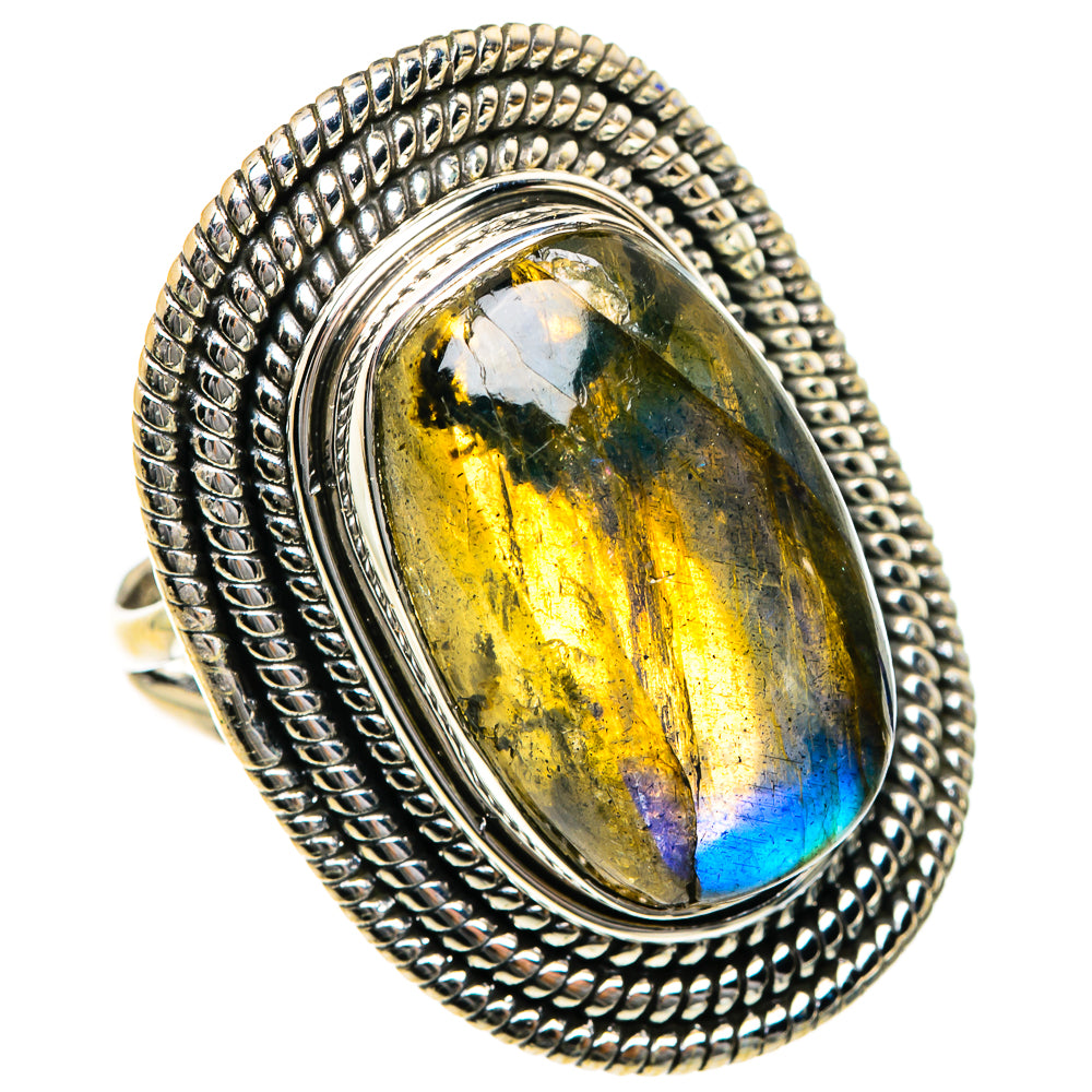 Labradorite Rings handcrafted by Anasilvercos - RING84153