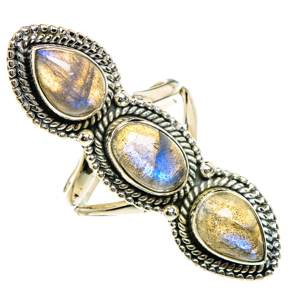 Labradorite Rings handcrafted by Anasilvercos - RING84156