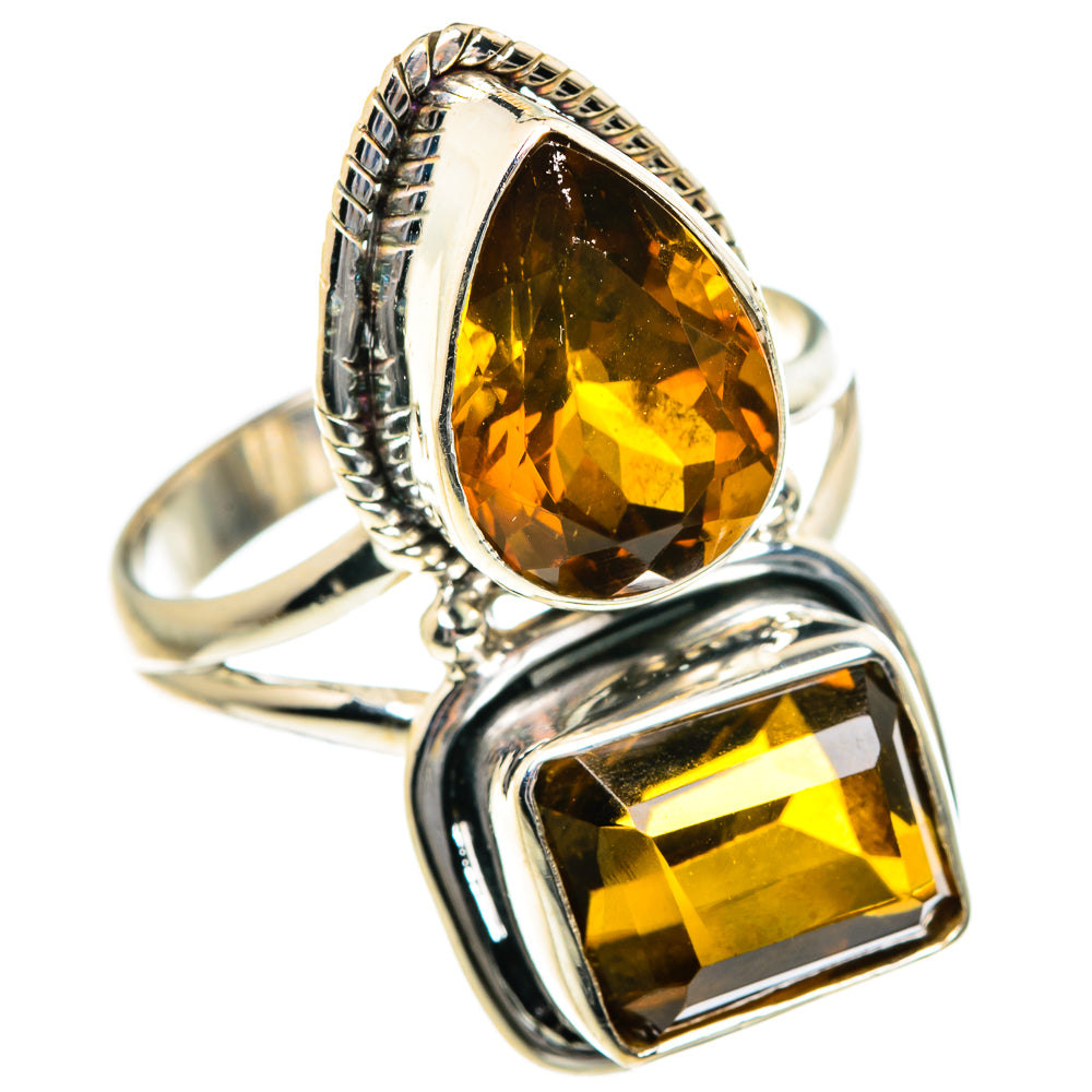 Mandarin Citrine Rings handcrafted by Anasilvercos - RING84159