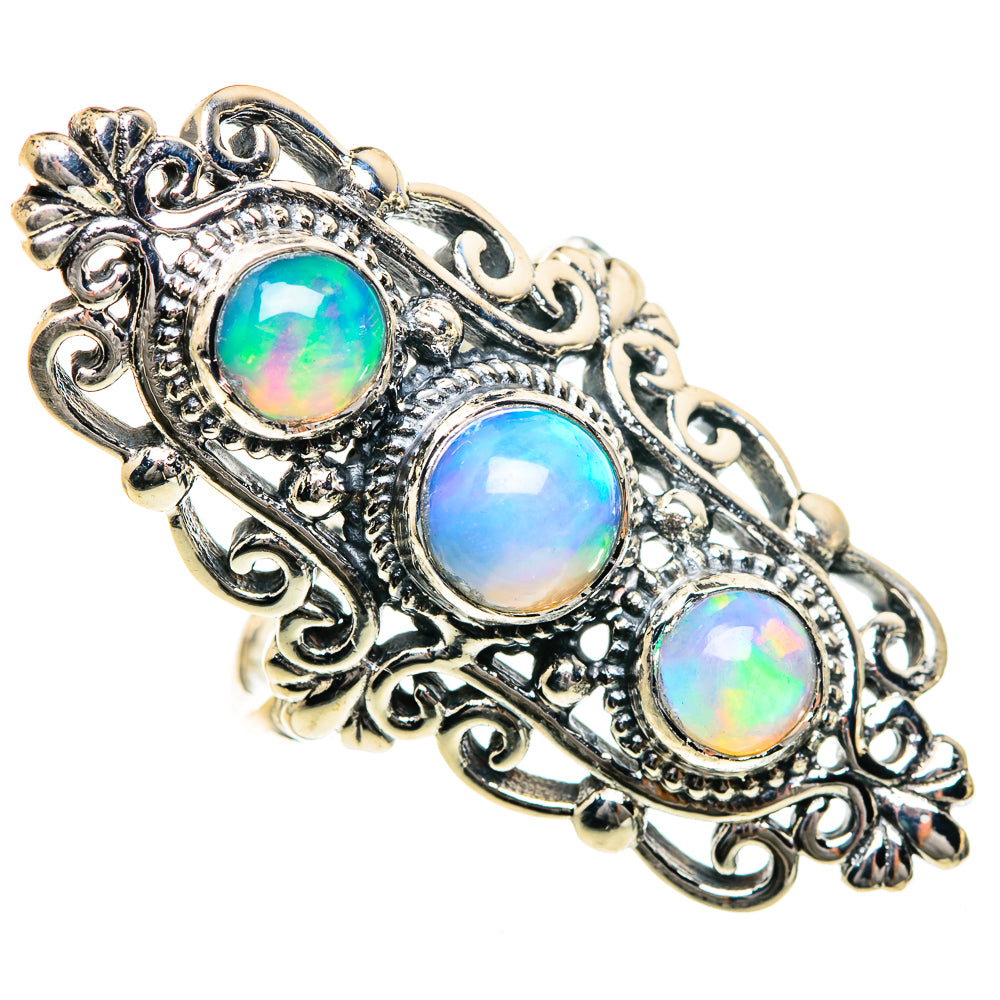 Ethiopian Opal Rings handcrafted by Anasilvercos - RING84165
