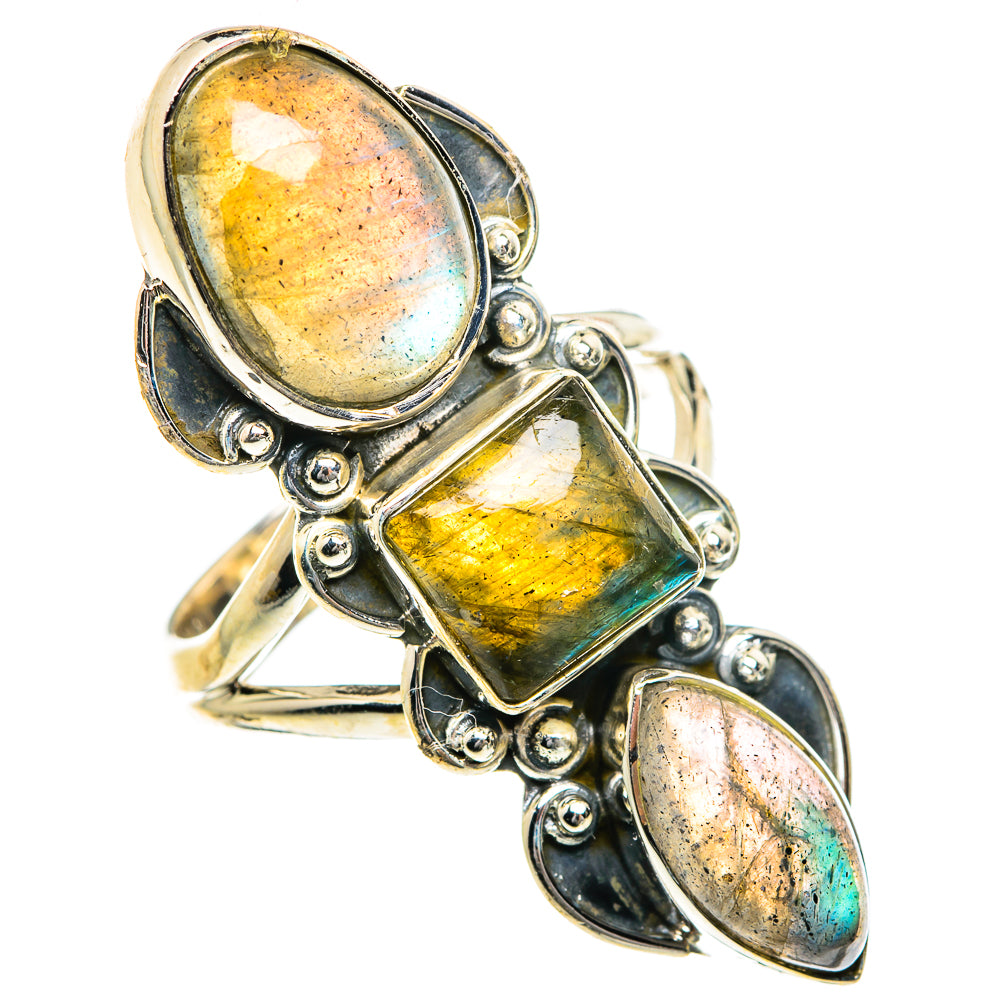 Labradorite Rings handcrafted by Anasilvercos - RING84174