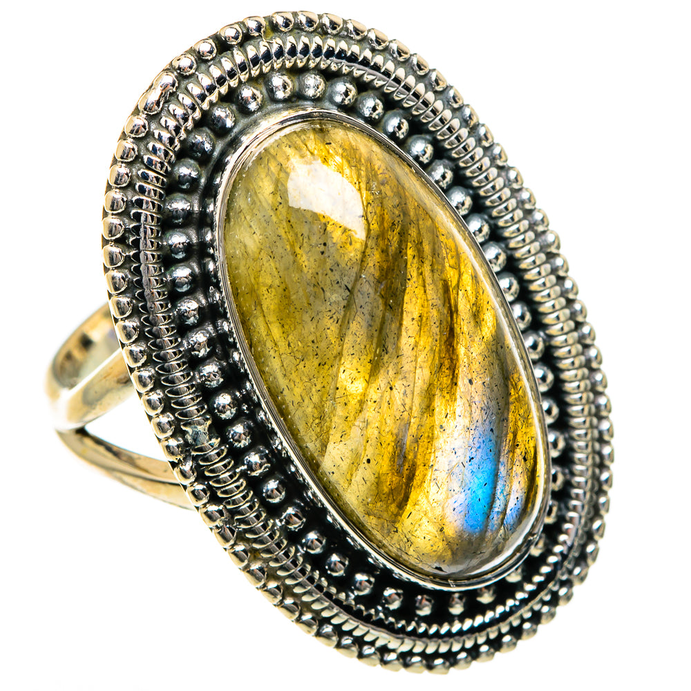 Labradorite Rings handcrafted by Anasilvercos - RING84175
