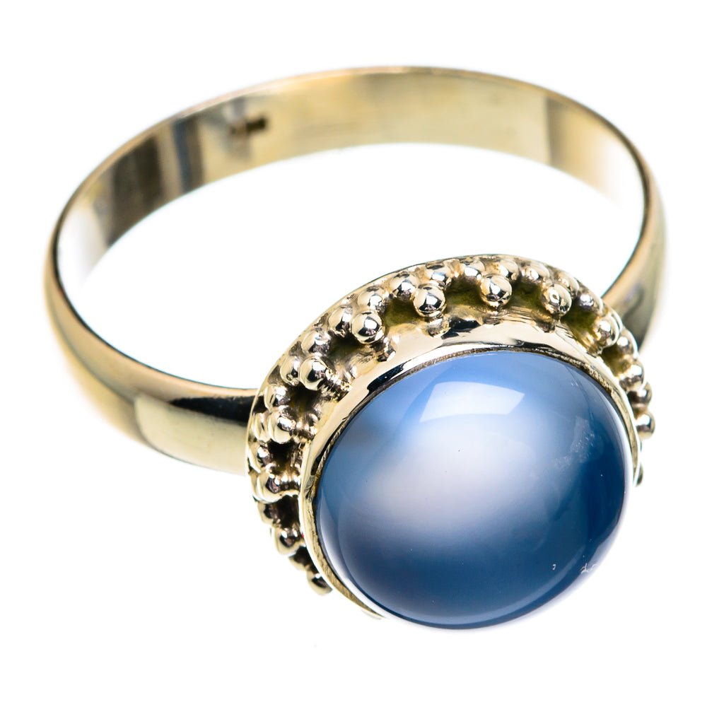 Aqua Chalcedony Rings handcrafted by Anasilvercos - RING84177