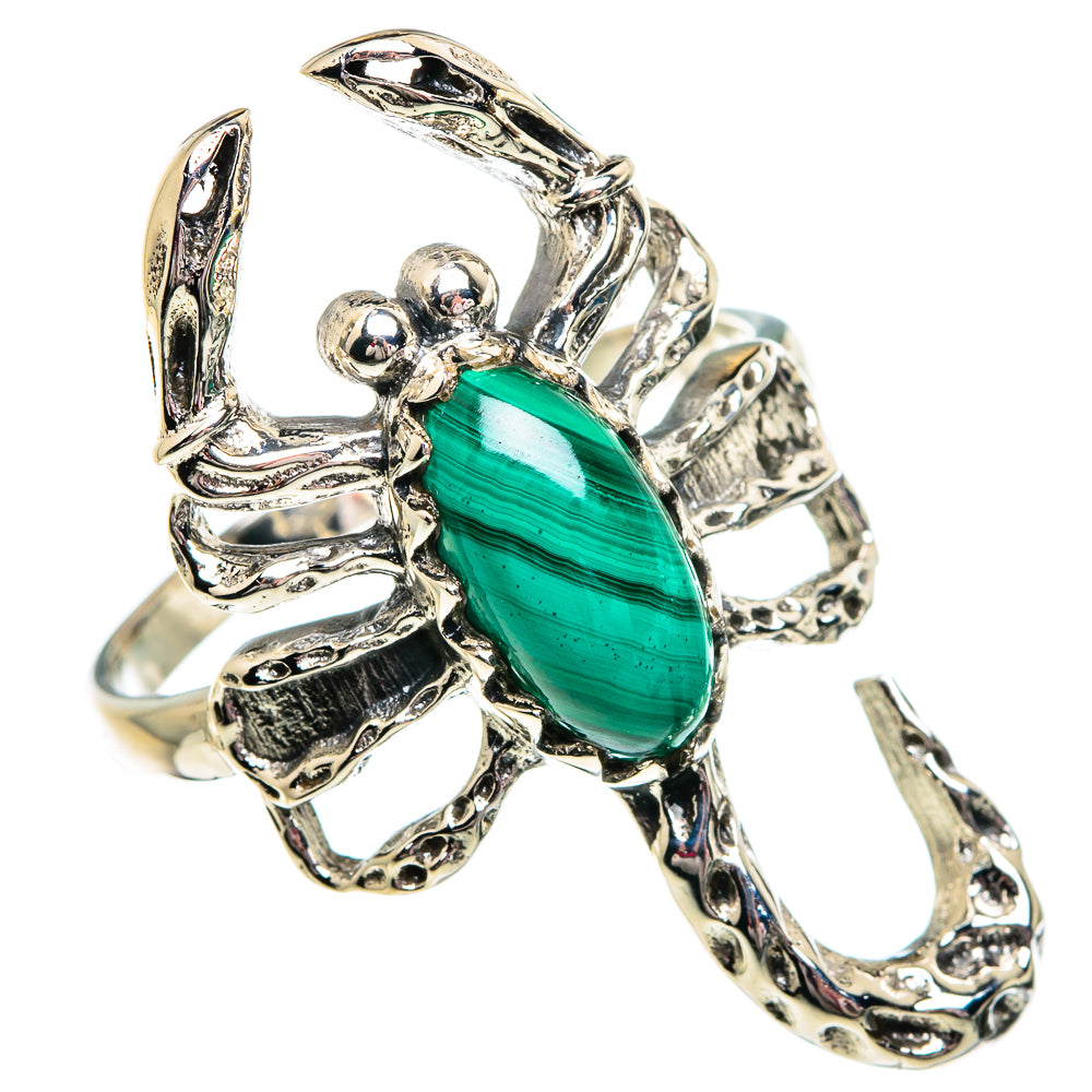 Malachite Rings handcrafted by Anasilvercos - RING84183