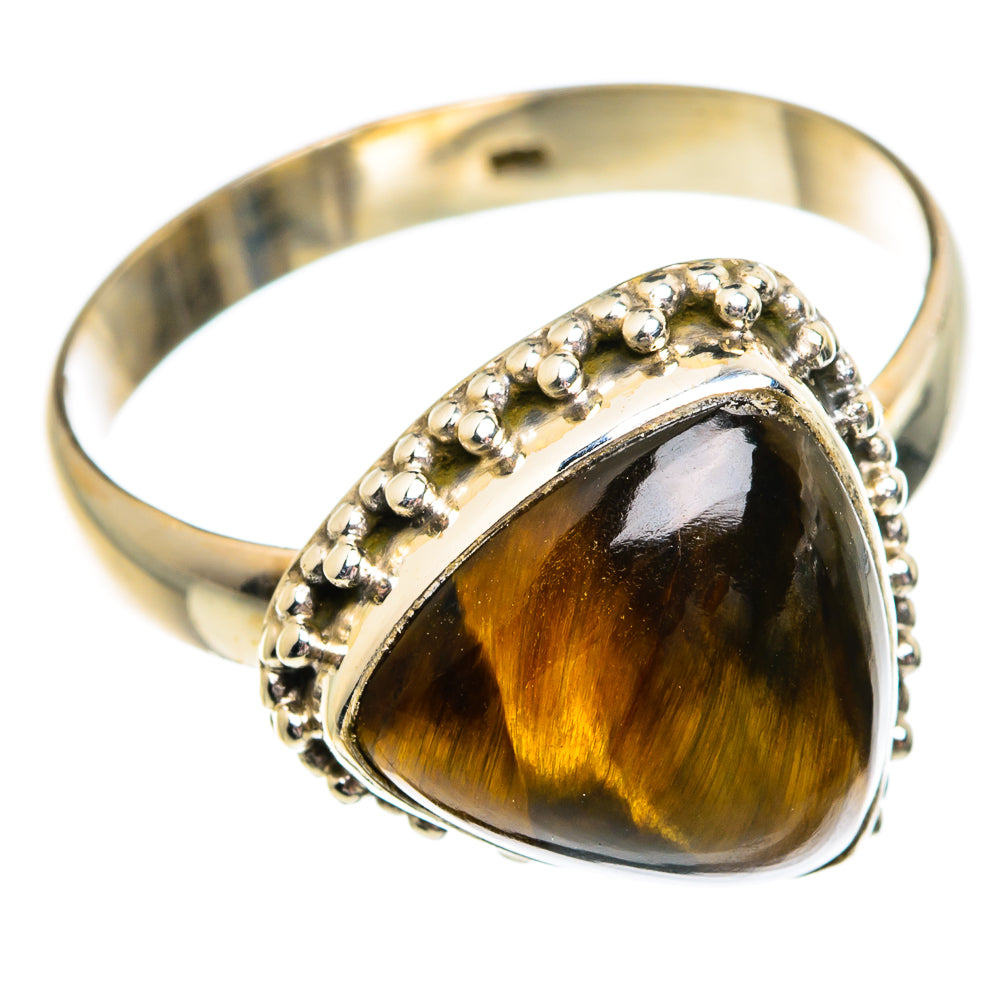Tiger Eye Rings handcrafted by Anasilvercos - RING84191