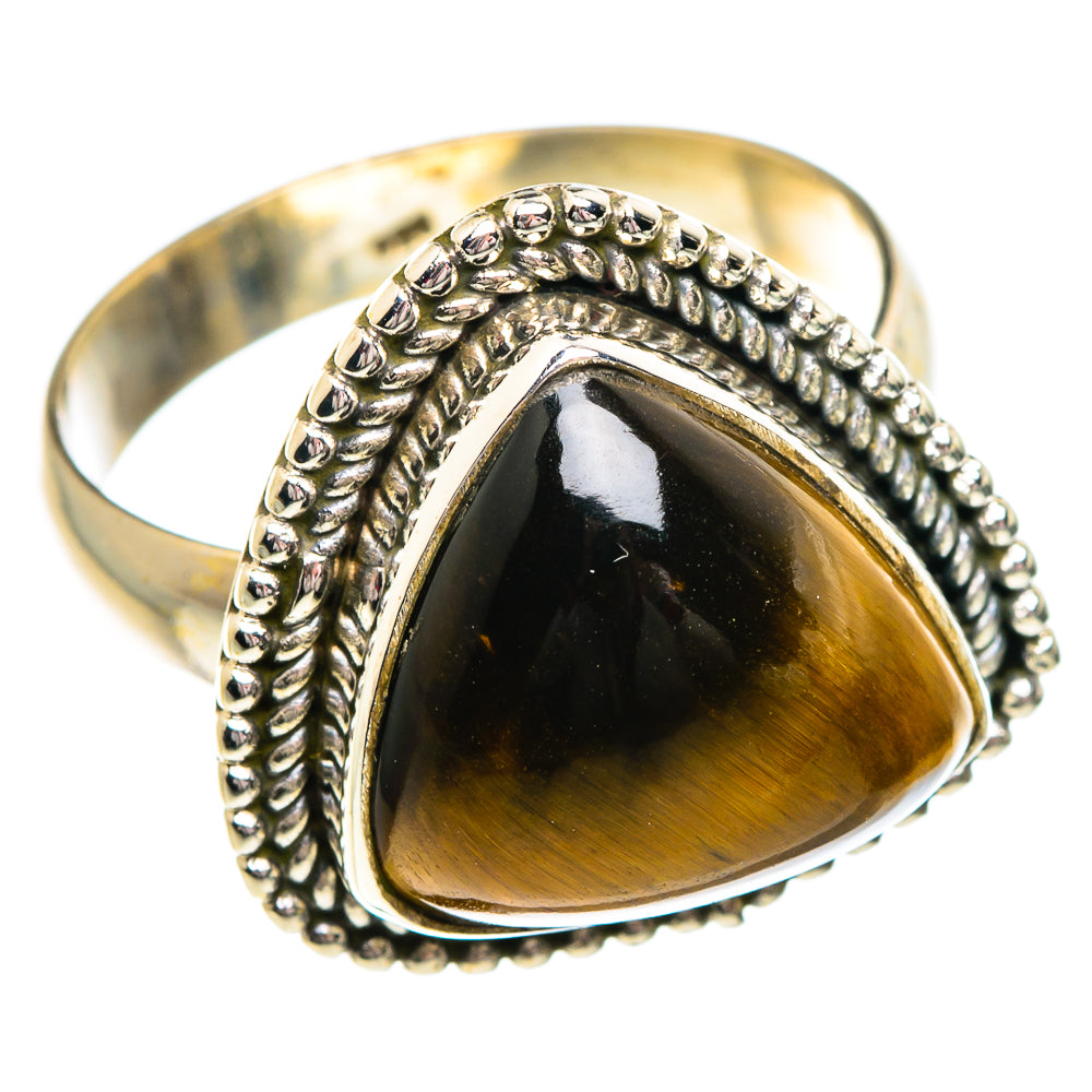 Tiger Eye Rings handcrafted by Anasilvercos - RING84195