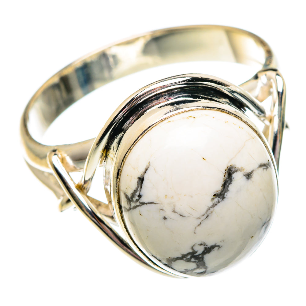 Howlite Rings handcrafted by Anasilvercos - RING84210