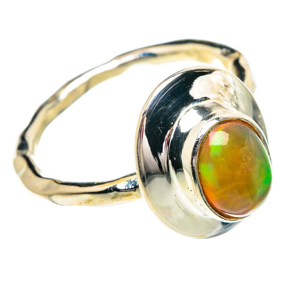 Ethiopian Opal Rings handcrafted by Anasilvercos - RING84214